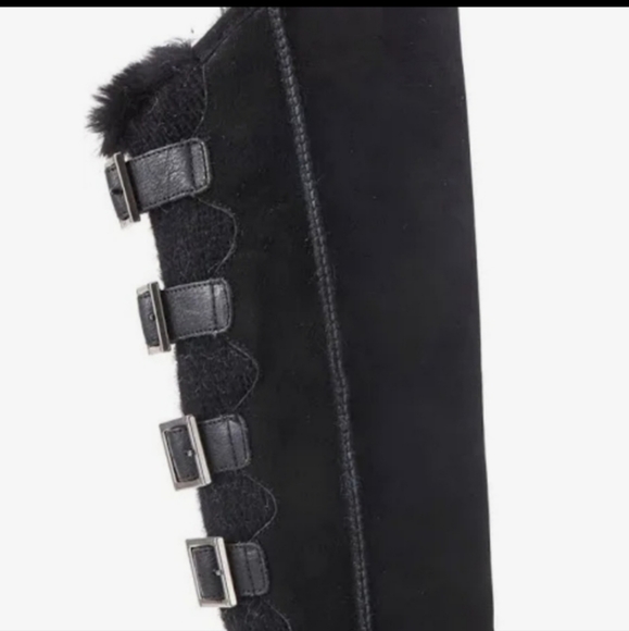 Australia Luxe Collective Spartan Knit X-Tall Suede Buckle Boots #198 - Picture 3 of 8